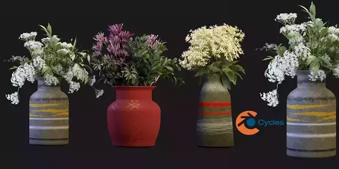 Collection plant vol 259 - blender model  3D model