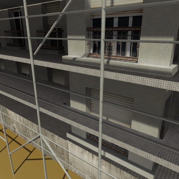Building Collection 25-28 Low-poly 3D model_42