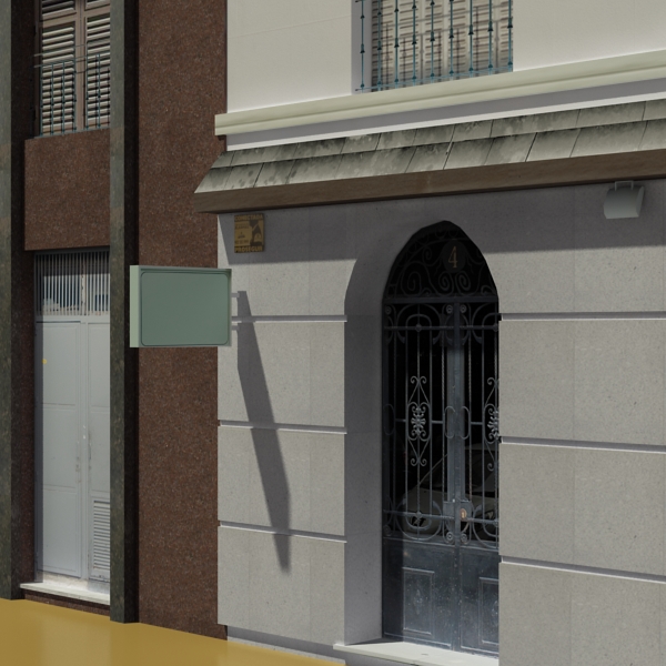 Building Collection 25-28 Low-poly 3D model_14