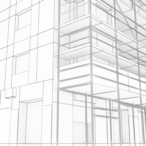 Building Collection 25-28 Low-poly 3D model_53