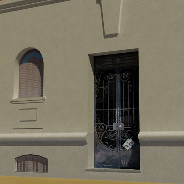Building Collection 25-28 Low-poly 3D model_58