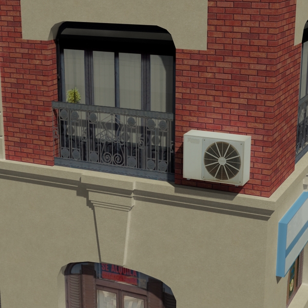 Building Collection 25-28 Low-poly 3D model_62