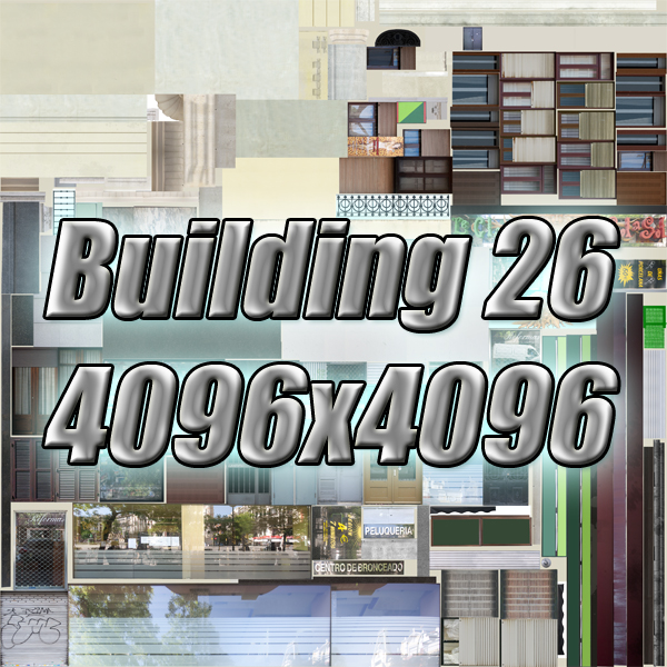Building Collection 25-28 Low-poly 3D model_68