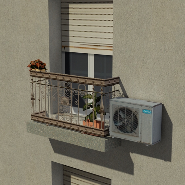 Building Collection 25-28 Low-poly 3D model_47