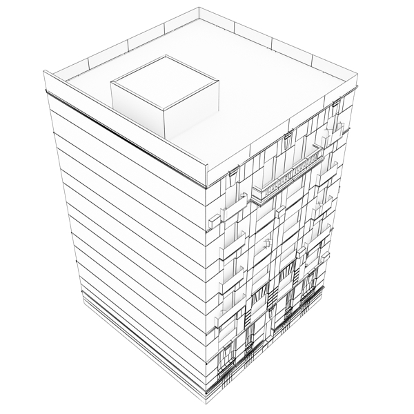 Building Collection 25-28 Low-poly 3D model_66