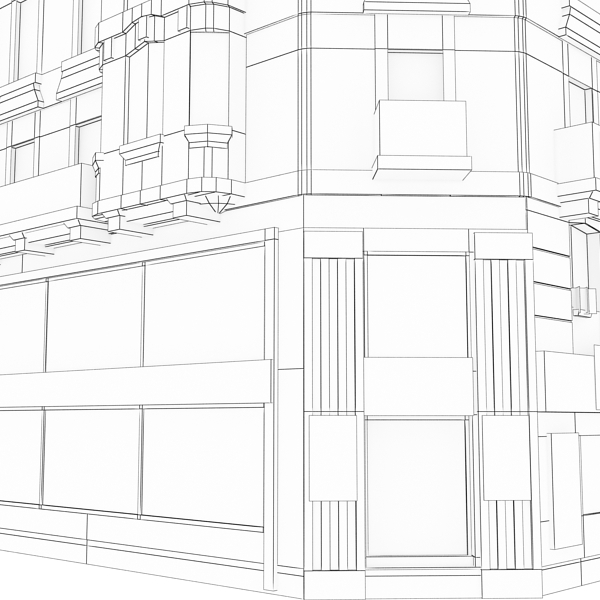 Building Collection 25-28 Low-poly 3D model_18