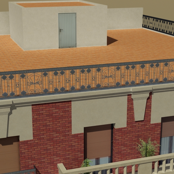 Building Collection 25-28 Low-poly 3D model_61