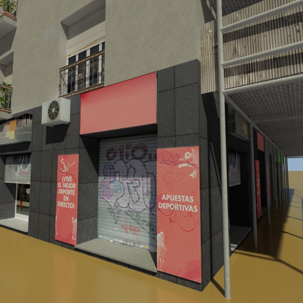 Building Collection 25-28 Low-poly 3D model_46