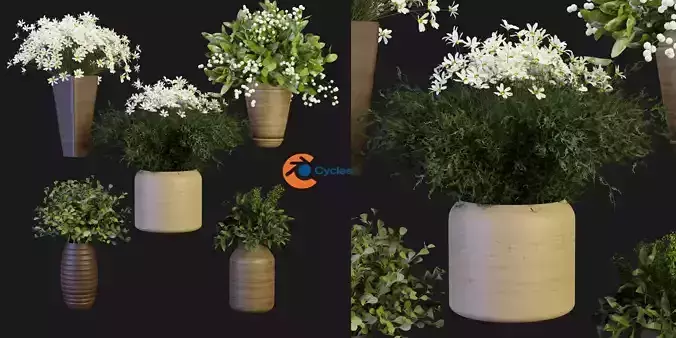 Collection plant vol 262 - blender model 