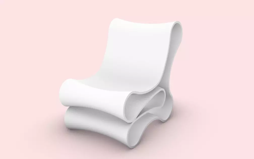 Chair for decoration living room modern interior 3D print model