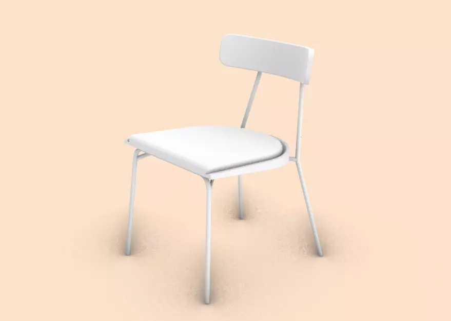 Chair for decoration living room modern interior 3D print model