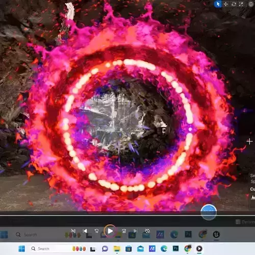 Unreal engine 5 particles animation FX 3D model