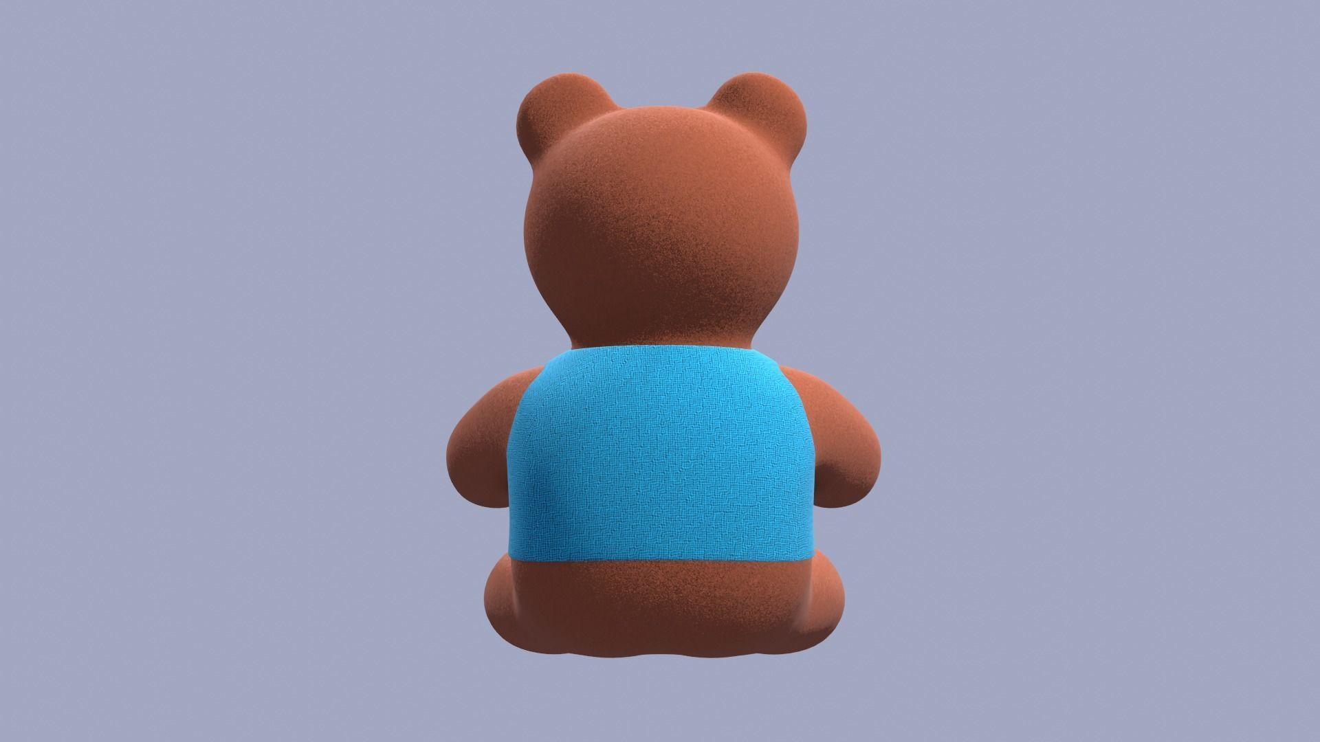 Teddy Bear Toy Brown Stuffed 3D model_22