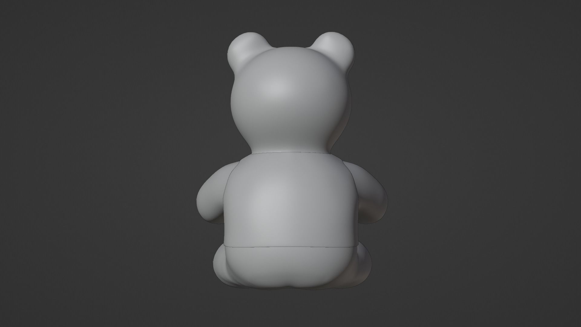 Teddy Bear Toy Brown Stuffed 3D model_20