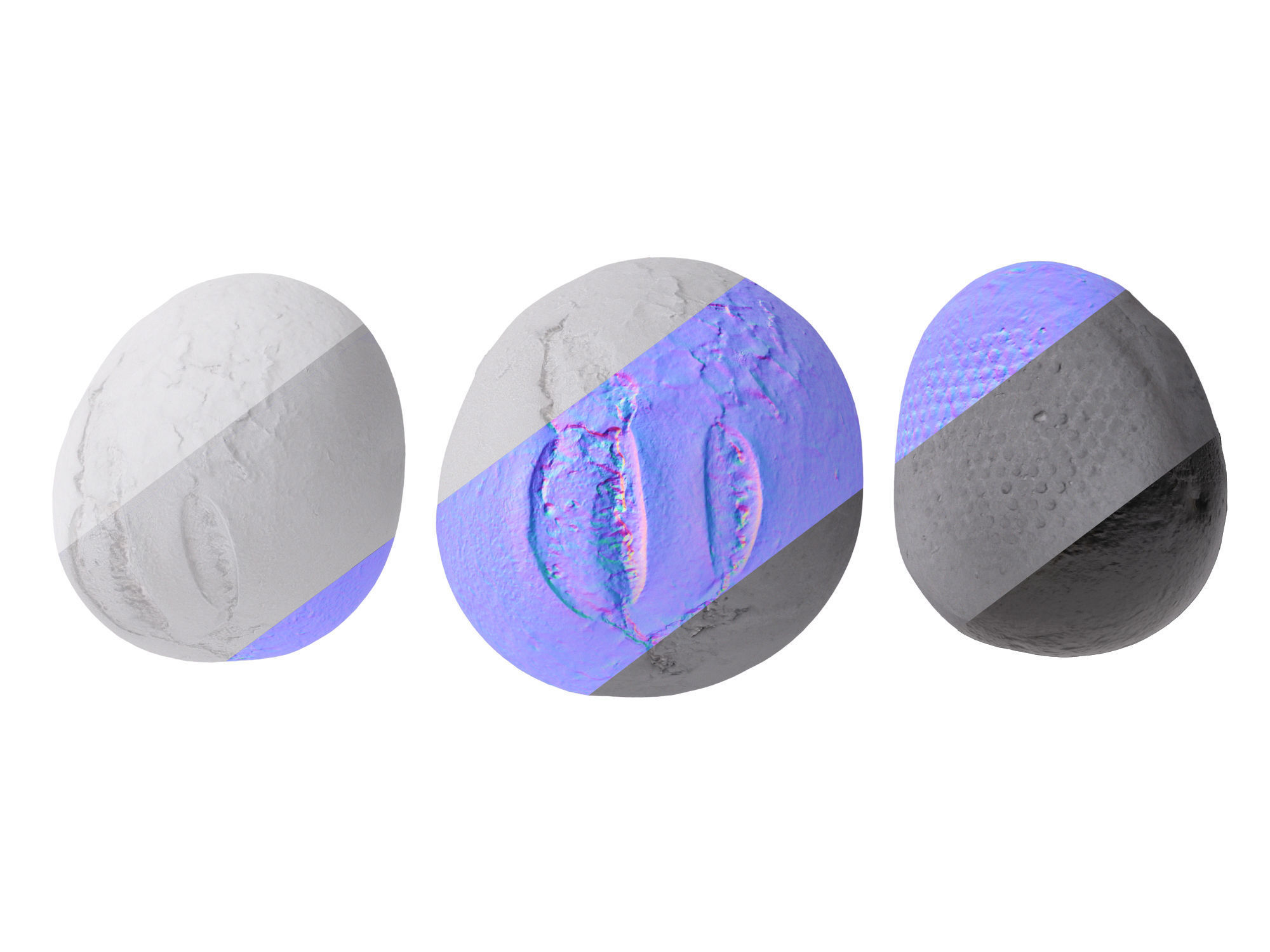 Crusty Rolls Low-poly 3D model_17