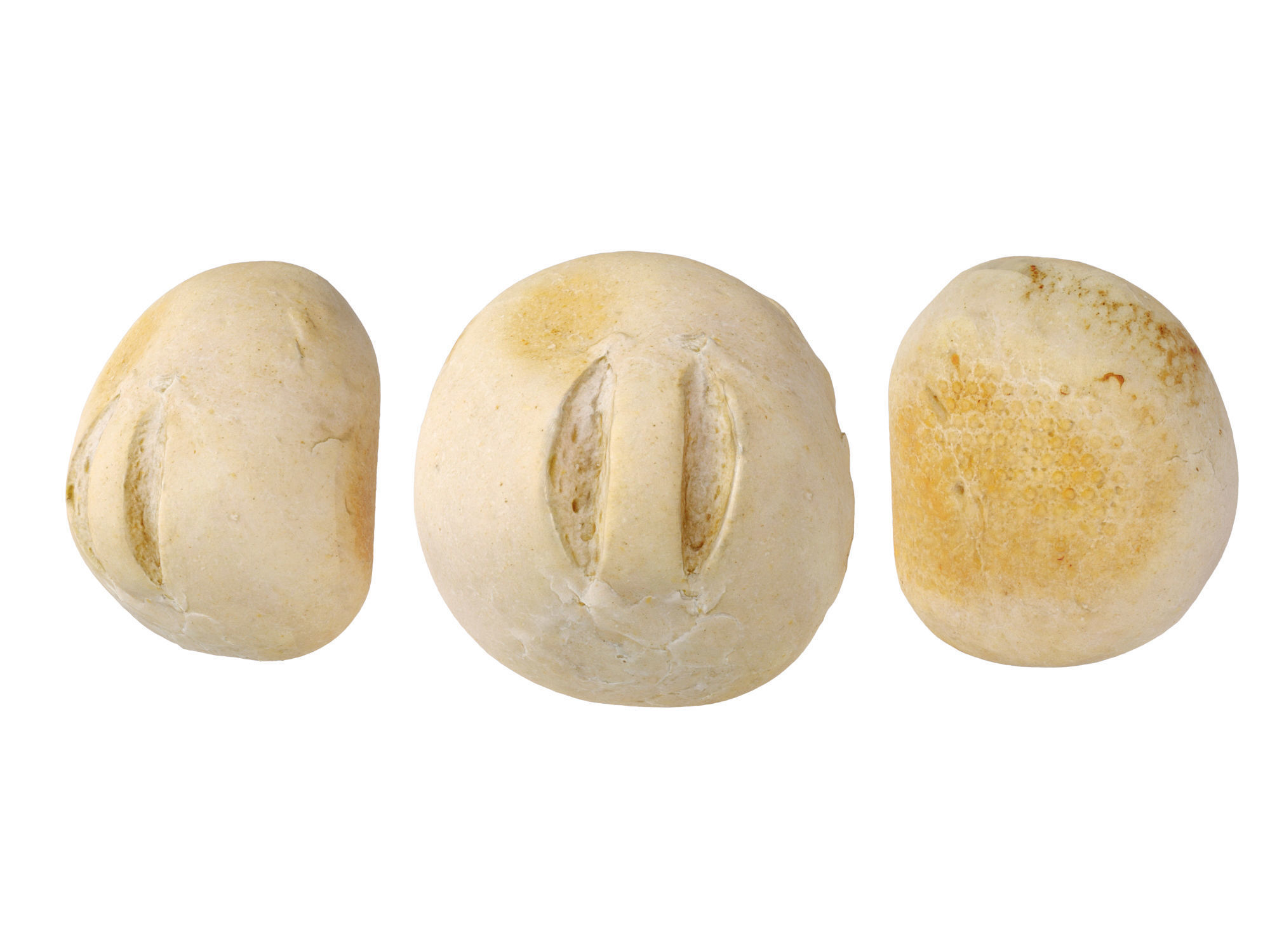 Crusty Rolls Low-poly 3D model_5