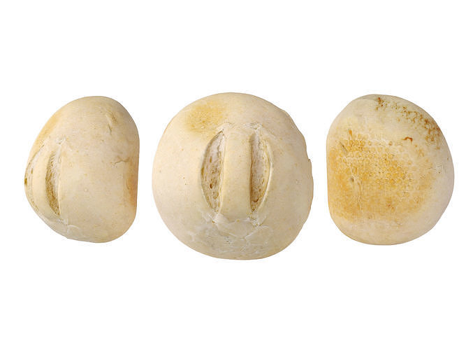 Crusty Rolls Low-poly 3D model 6