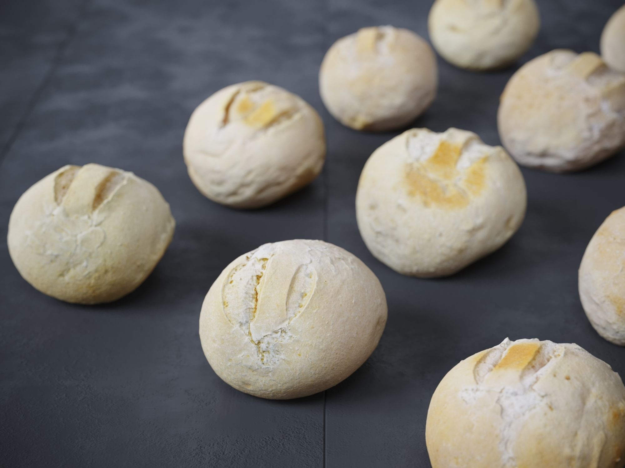 Crusty Rolls Low-poly 3D model_2