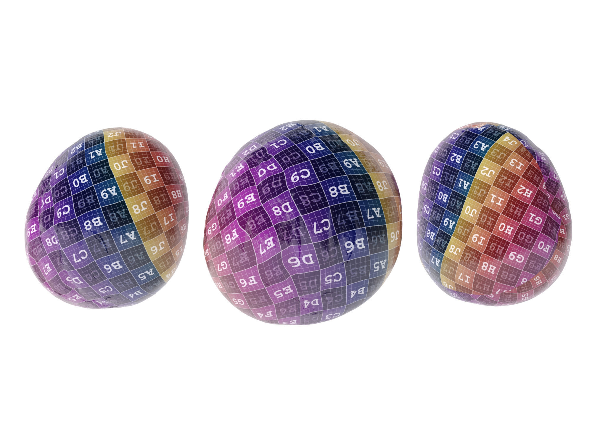 Crusty Rolls Low-poly 3D model_16