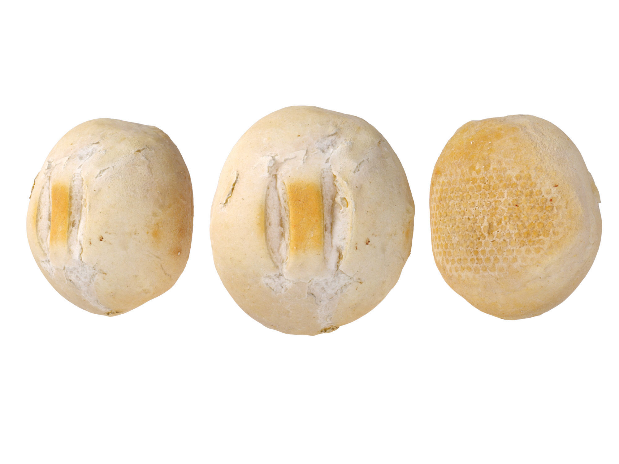 Crusty Rolls Low-poly 3D model_8