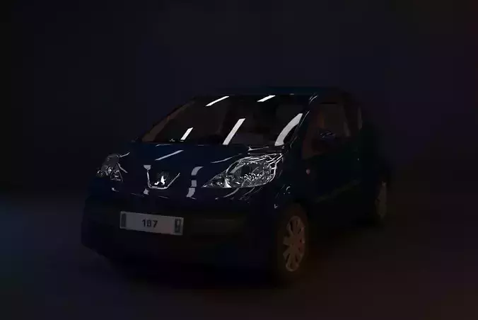 Peugeot 107 2008 3D model 3D model