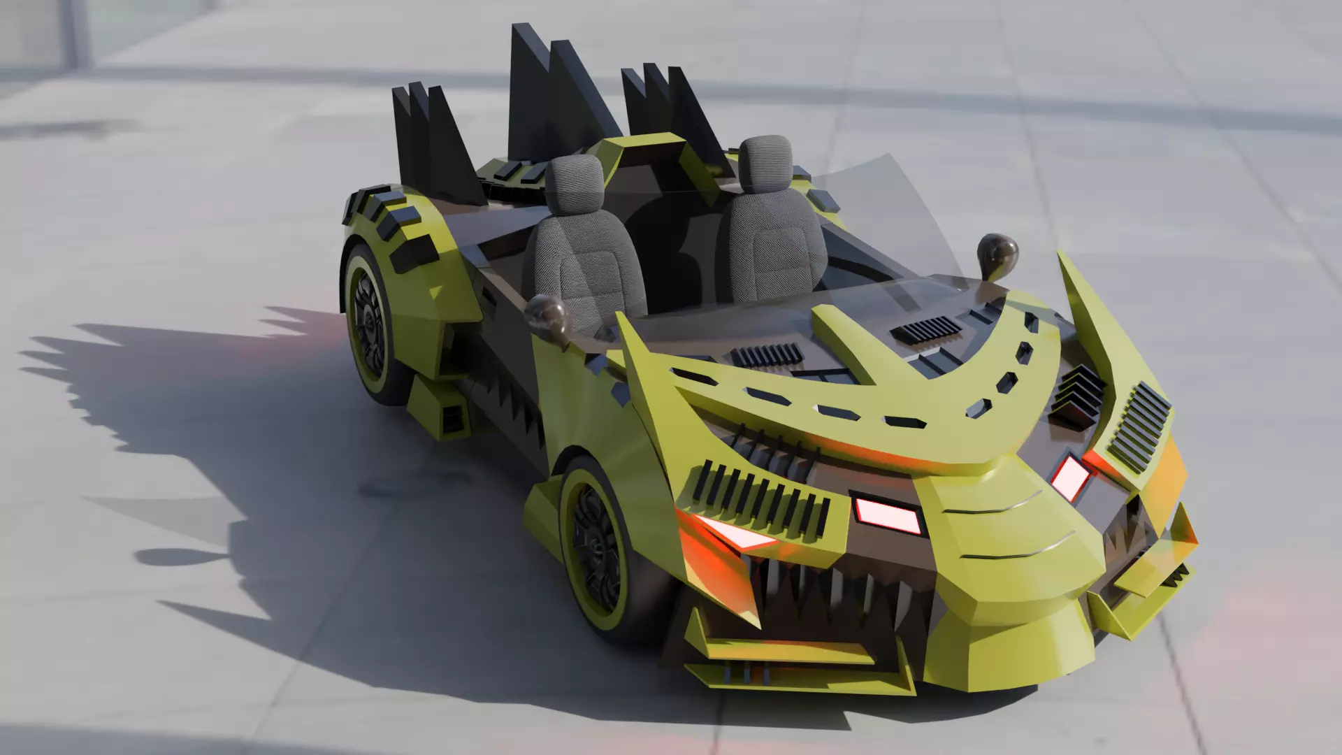 fantasy car Free low-poly 3D model