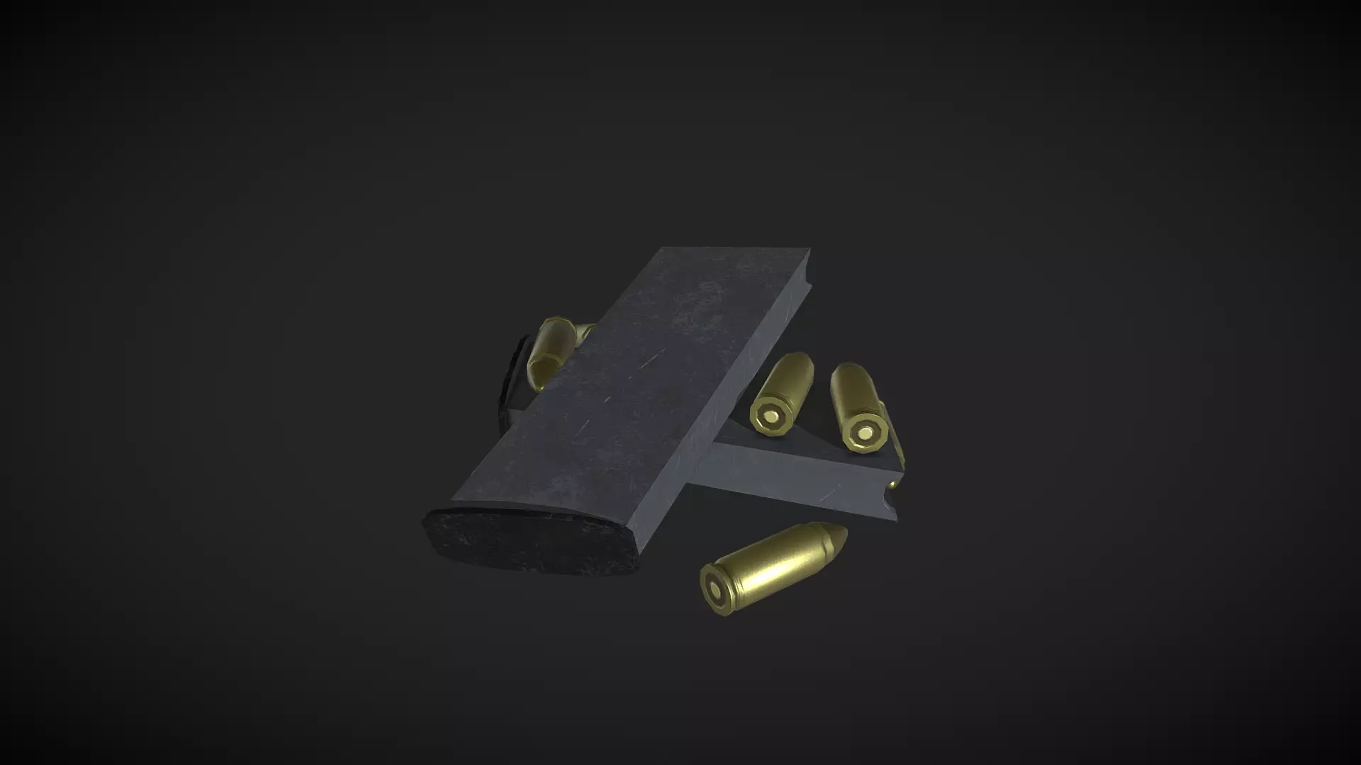9mm Ammo Pickup Free low-poly 3D model_0