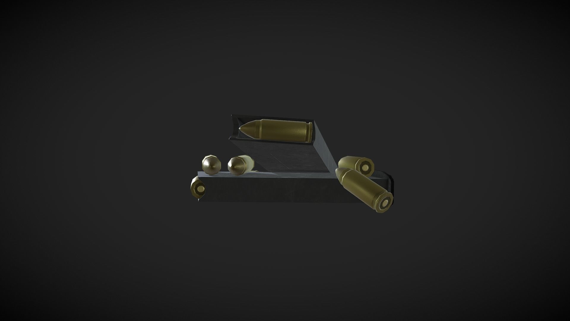 9mm Ammo Pickup Free low-poly 3D model_2