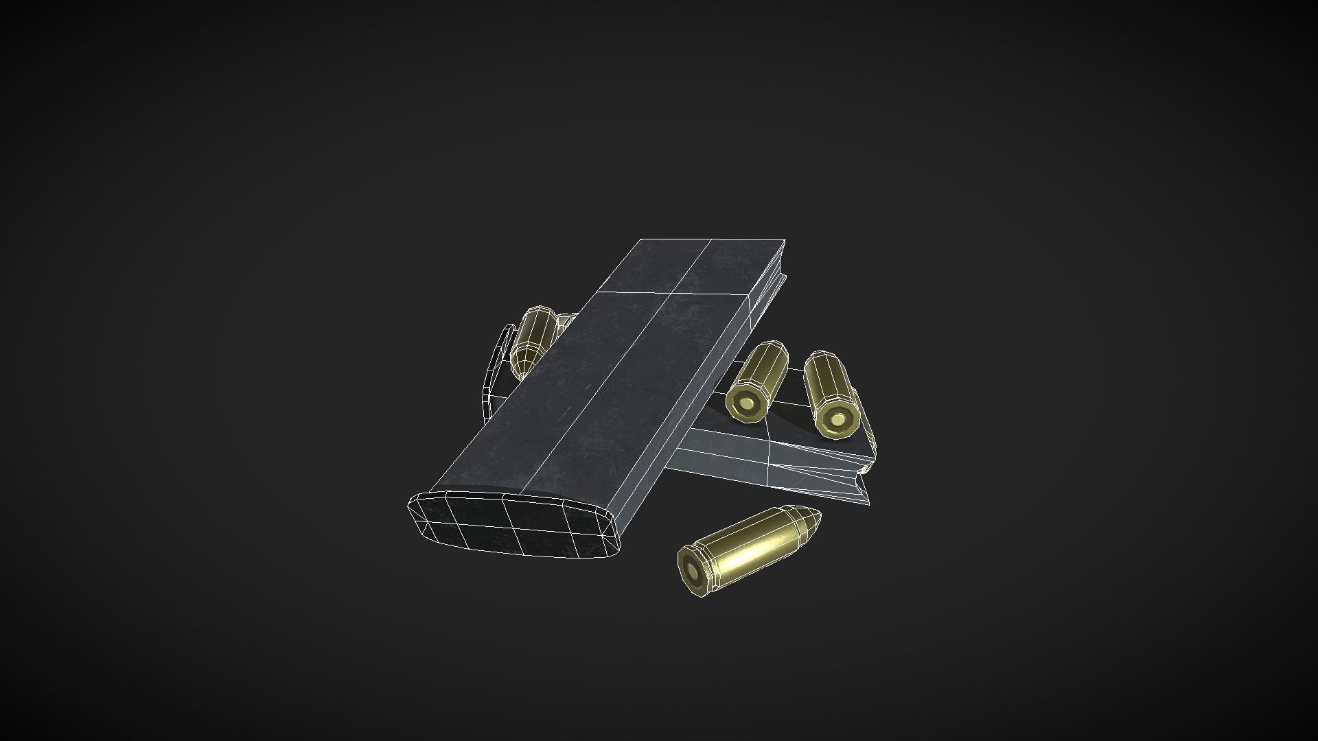 9mm Ammo Pickup Free low-poly 3D model_1