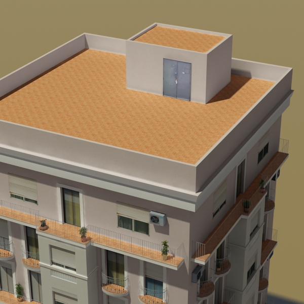 Building Collection 29-32 Low-poly 3D model_12