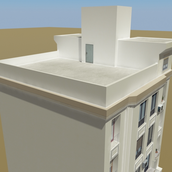Building Collection 29-32 Low-poly 3D model_24