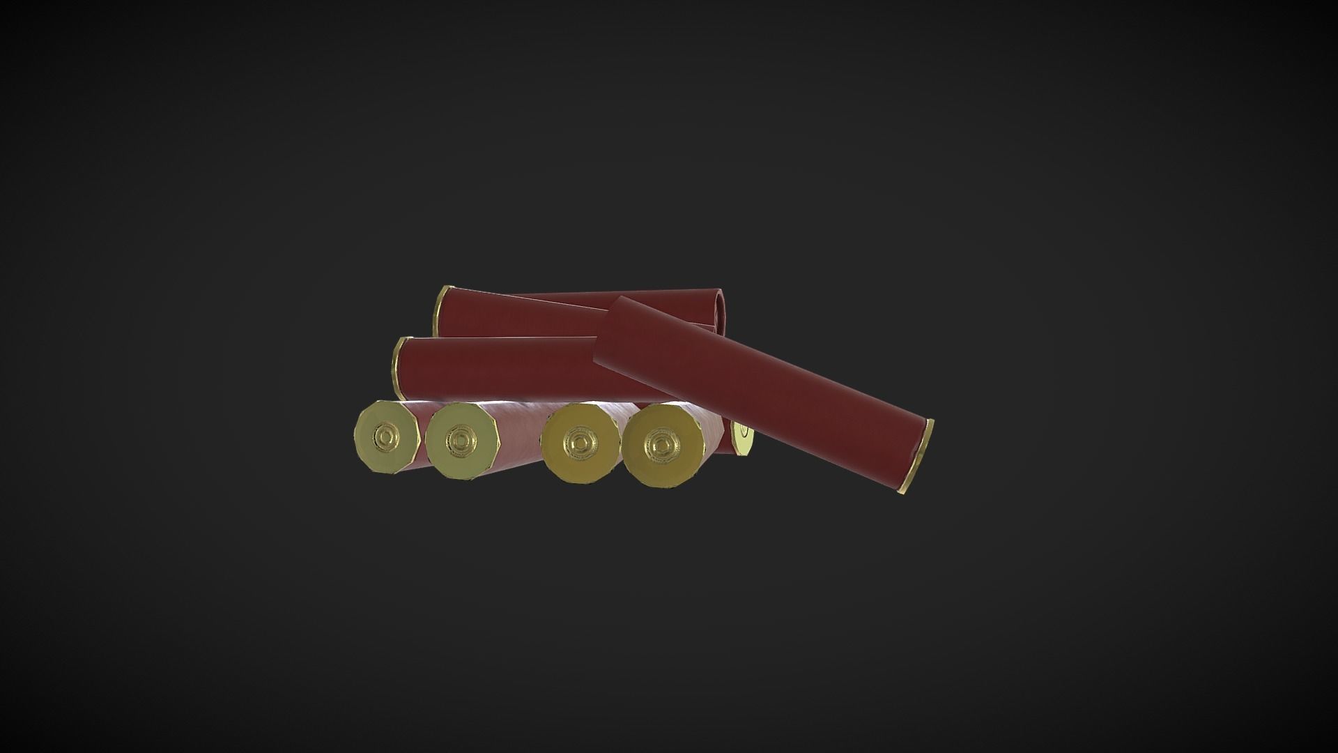12 Gauge Ammo Pickup Free low-poly 3D model_2