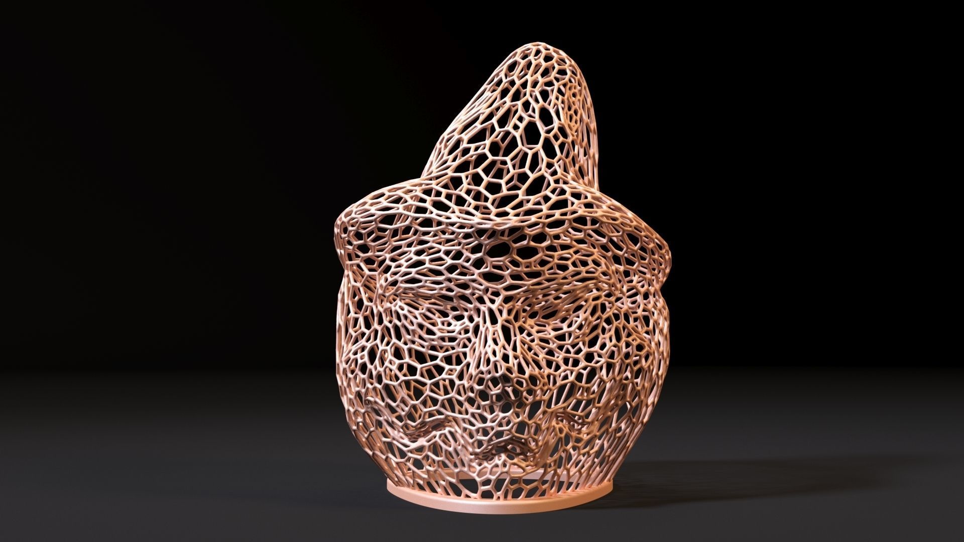 Head scarecrow halloween 3D print model_8