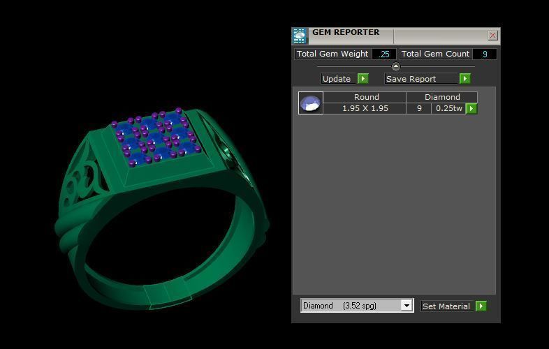 Rings 3D print model_3