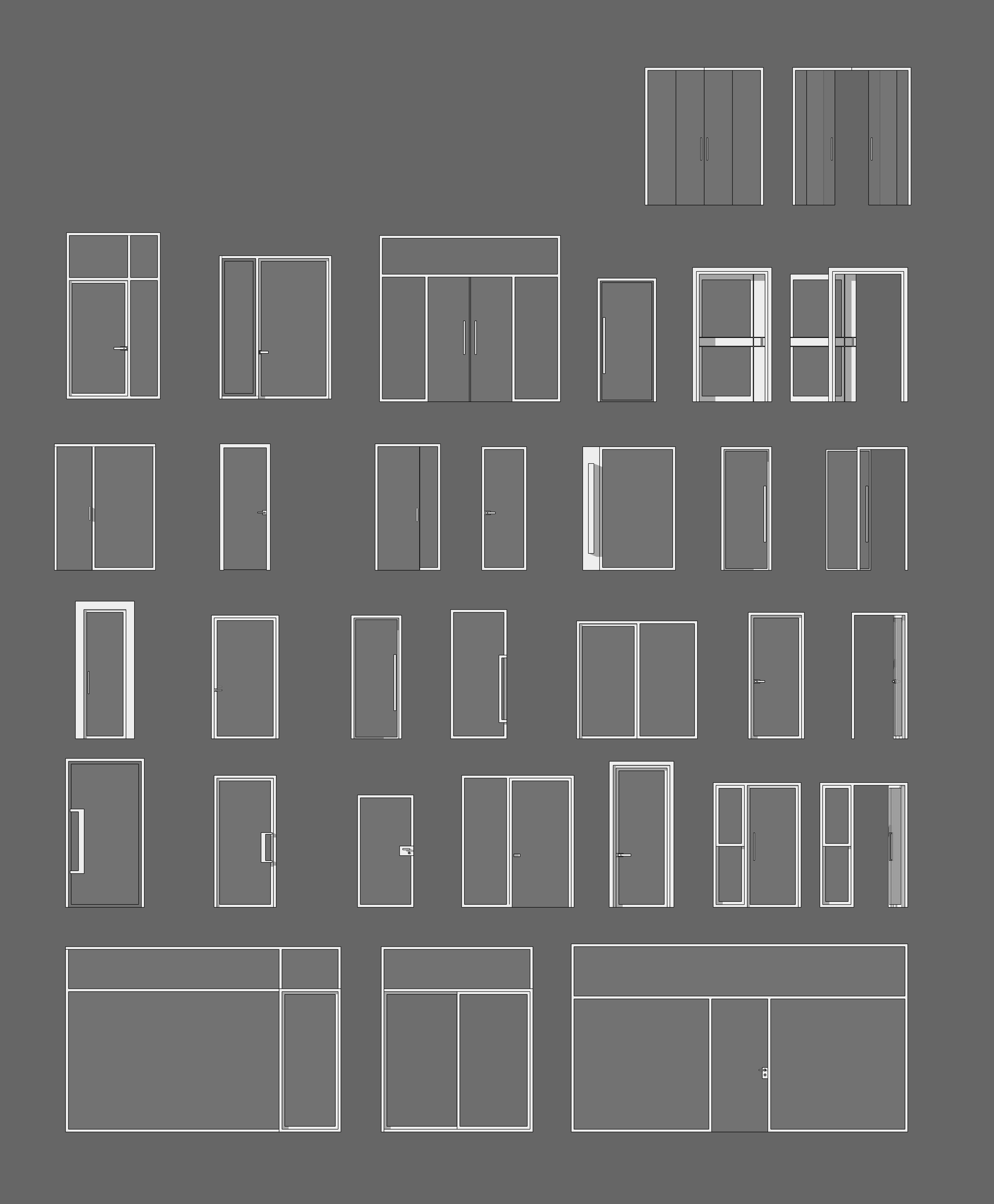 Door Collection - 67 pieces Low-poly 3D model_5