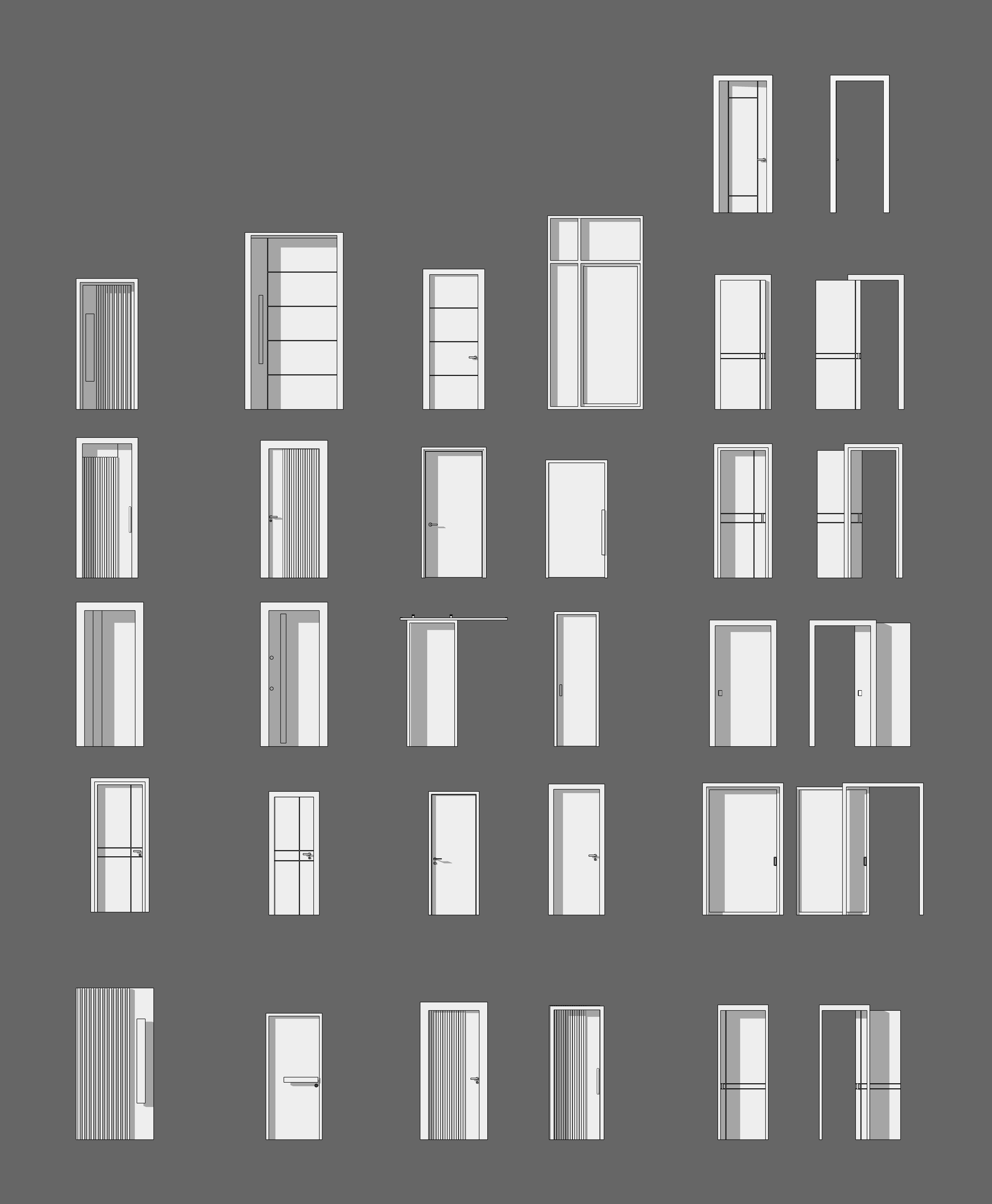 Door Collection - 67 pieces Low-poly 3D model_4