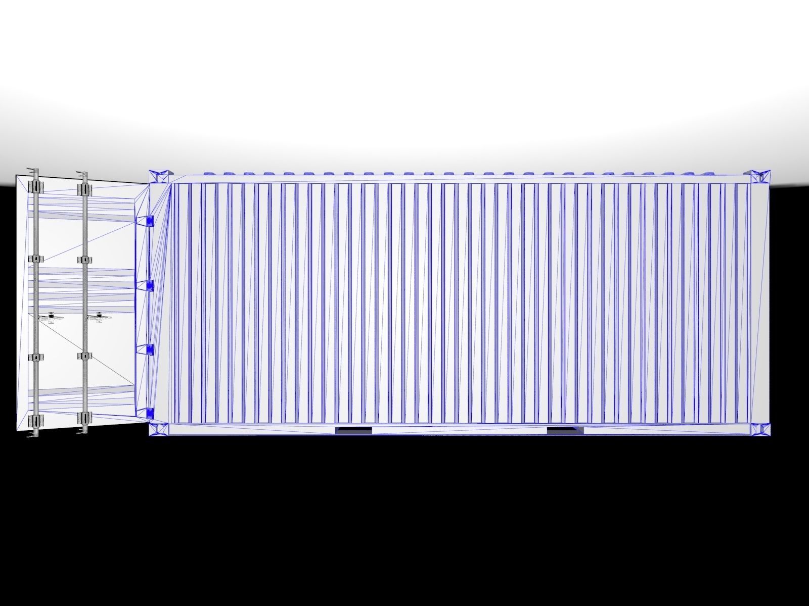 20 feet container 3D model_7