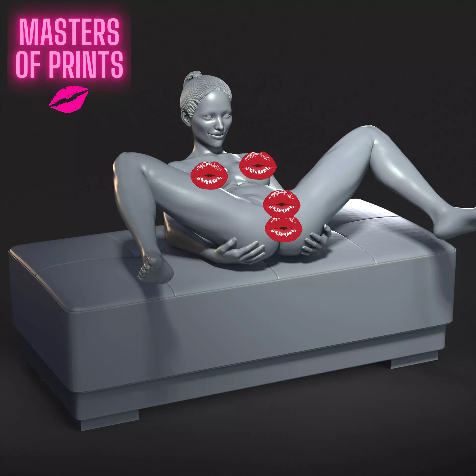 SEXY POSE - NSFW - EROTIC MINIATURE 75 MM SCALE 3D print model_0