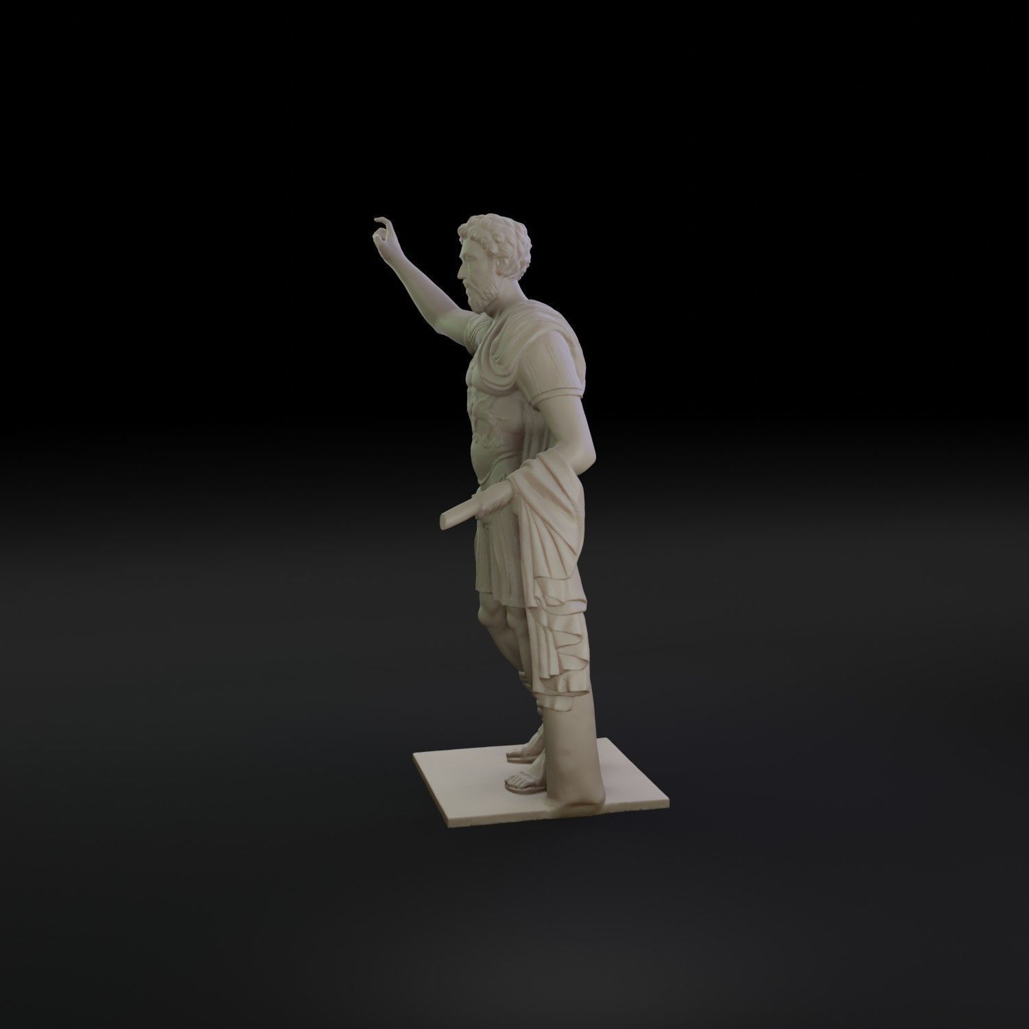 Marc Aurel Statue 3D Print 3D print model_6