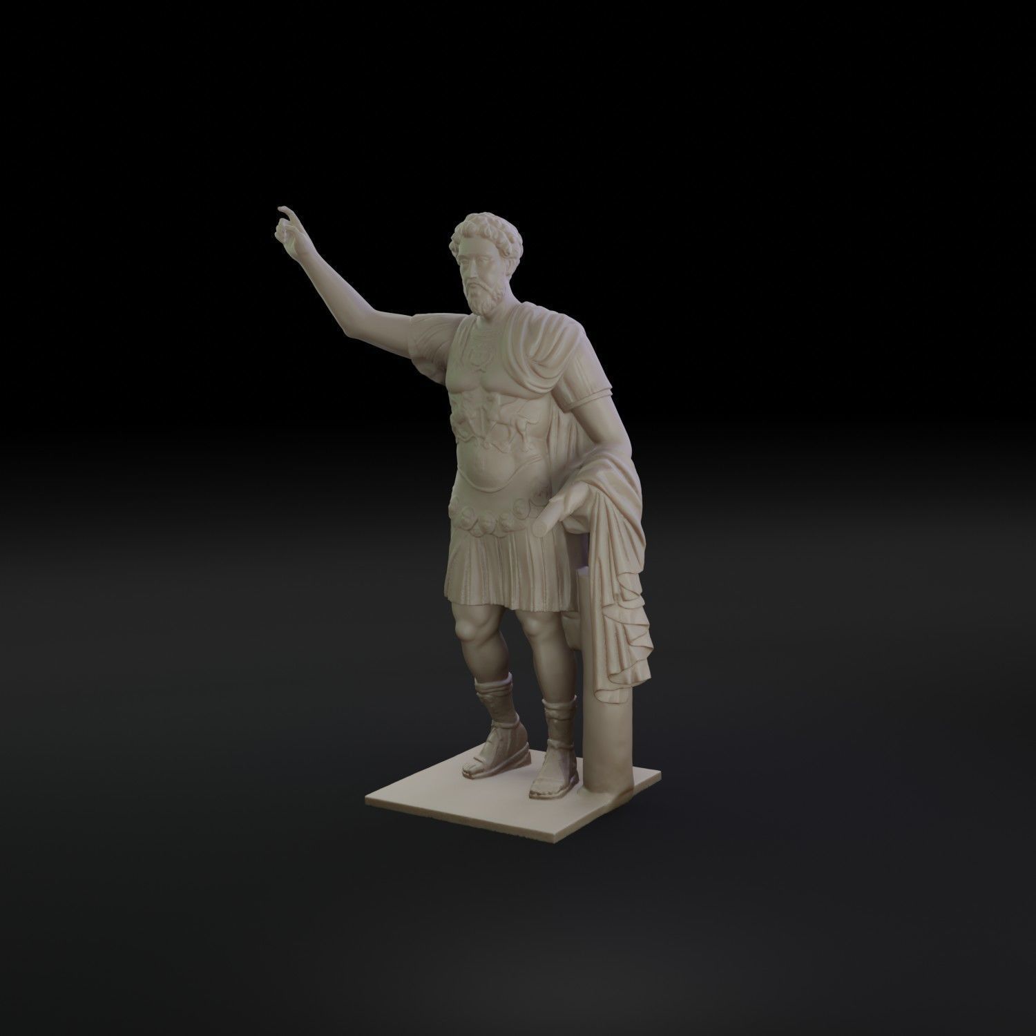 Marc Aurel Statue 3D Print 3D print model_7
