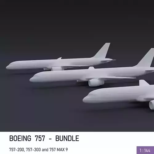 Boeing 757 Family - Bundle 3D print model