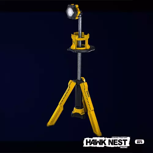 Tools - Work Light Low-poly 3D model_0