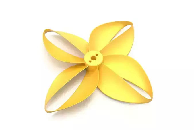 Toroidal drone propeller - 4 blades 3D print model