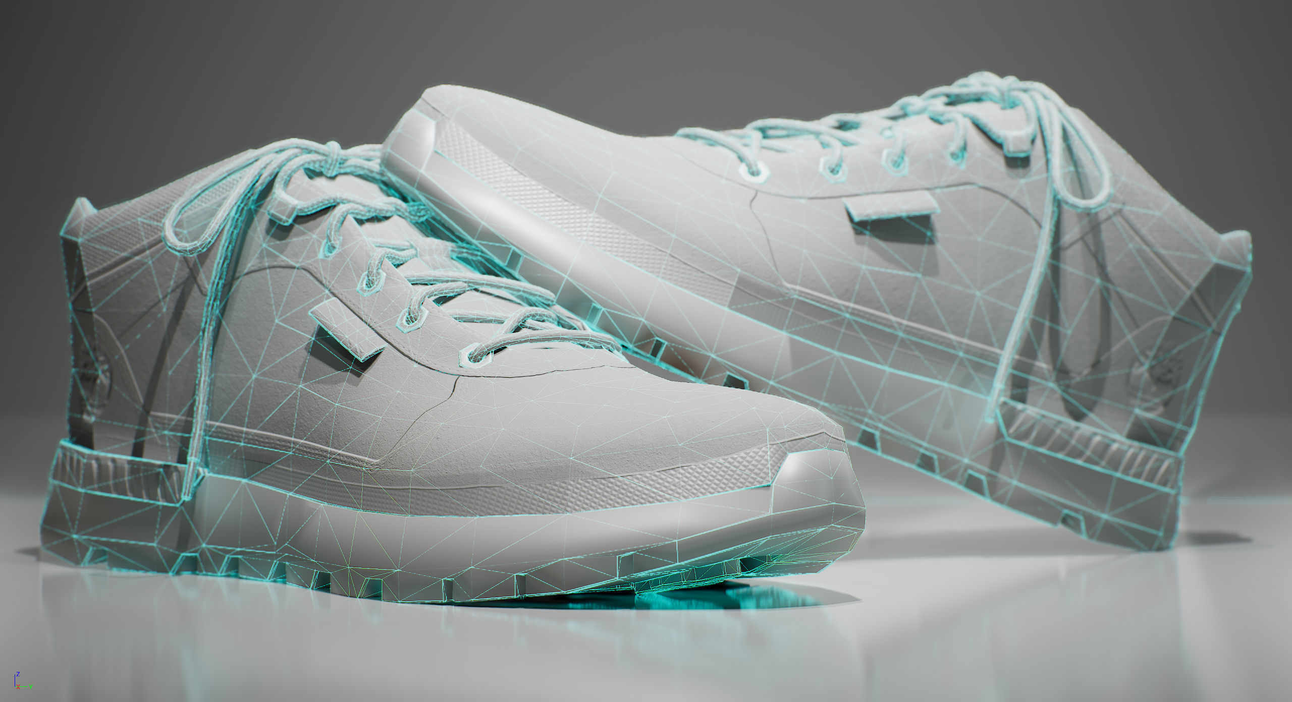 Timberland trekker 3D model_6