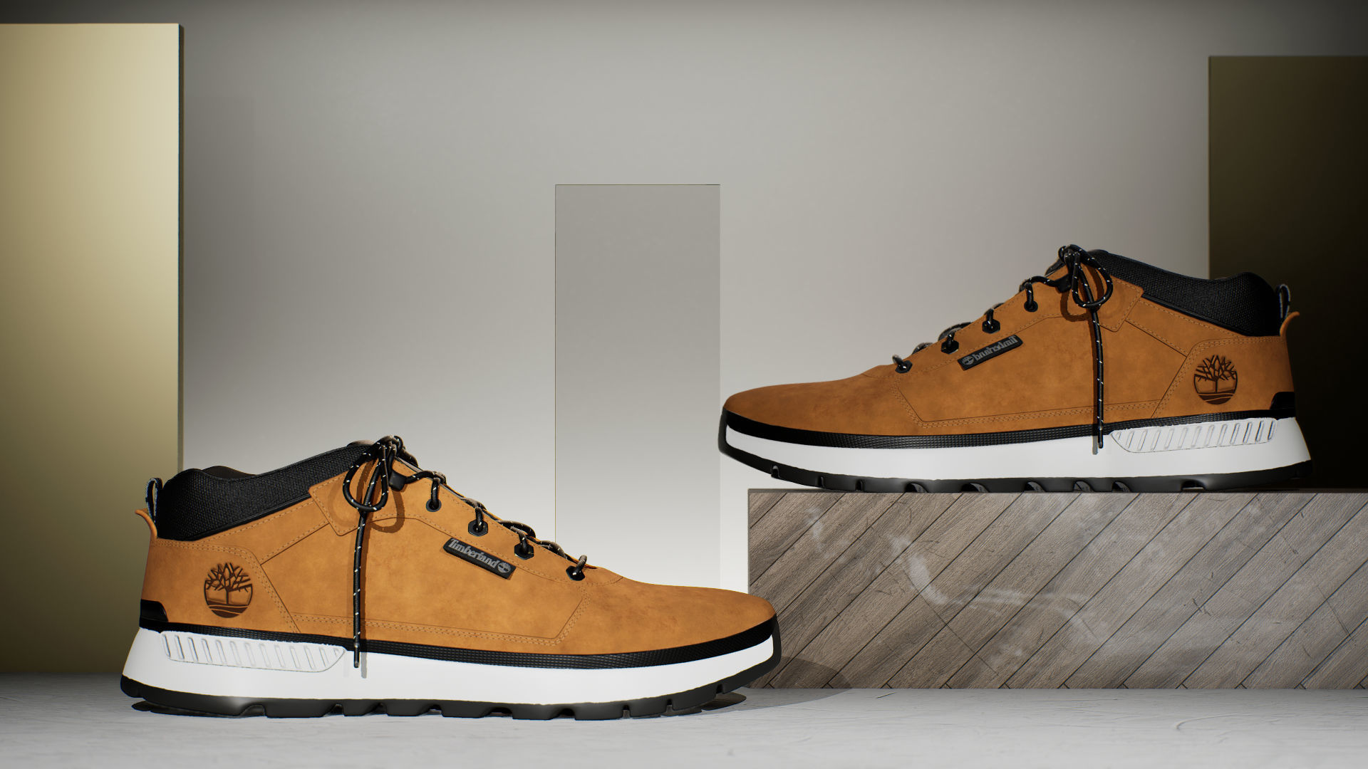 Timberland trekker 3D model_2