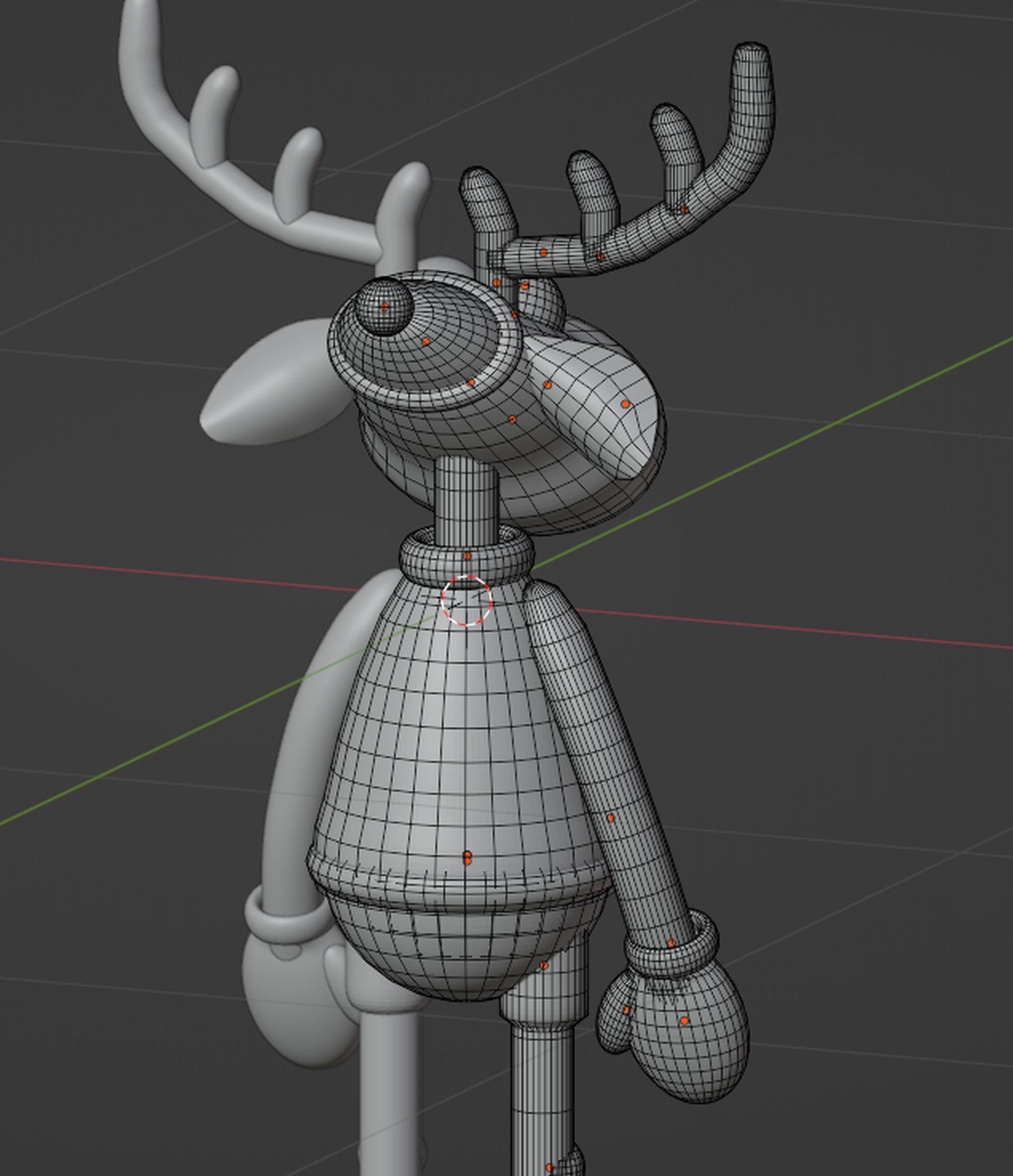 Deer Blender character mesh 3D model_10