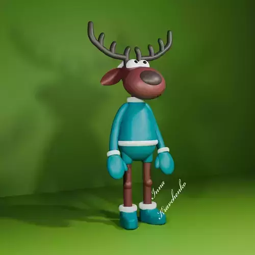Deer Blender character mesh 3D model
