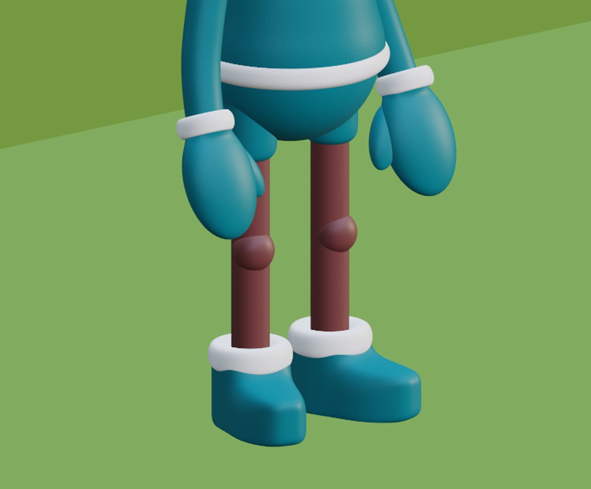 Deer Blender character mesh 3D model_5