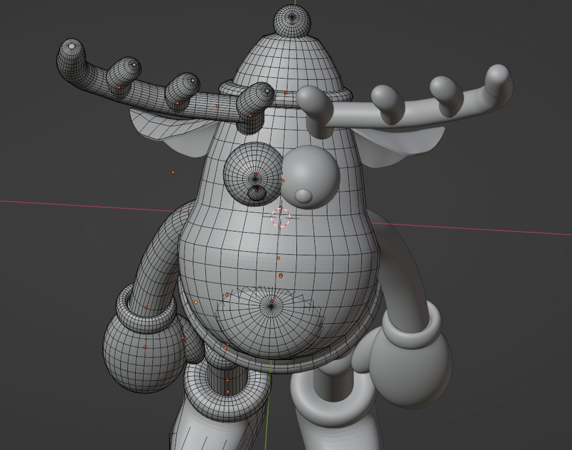 Deer Blender character mesh 3D model_12