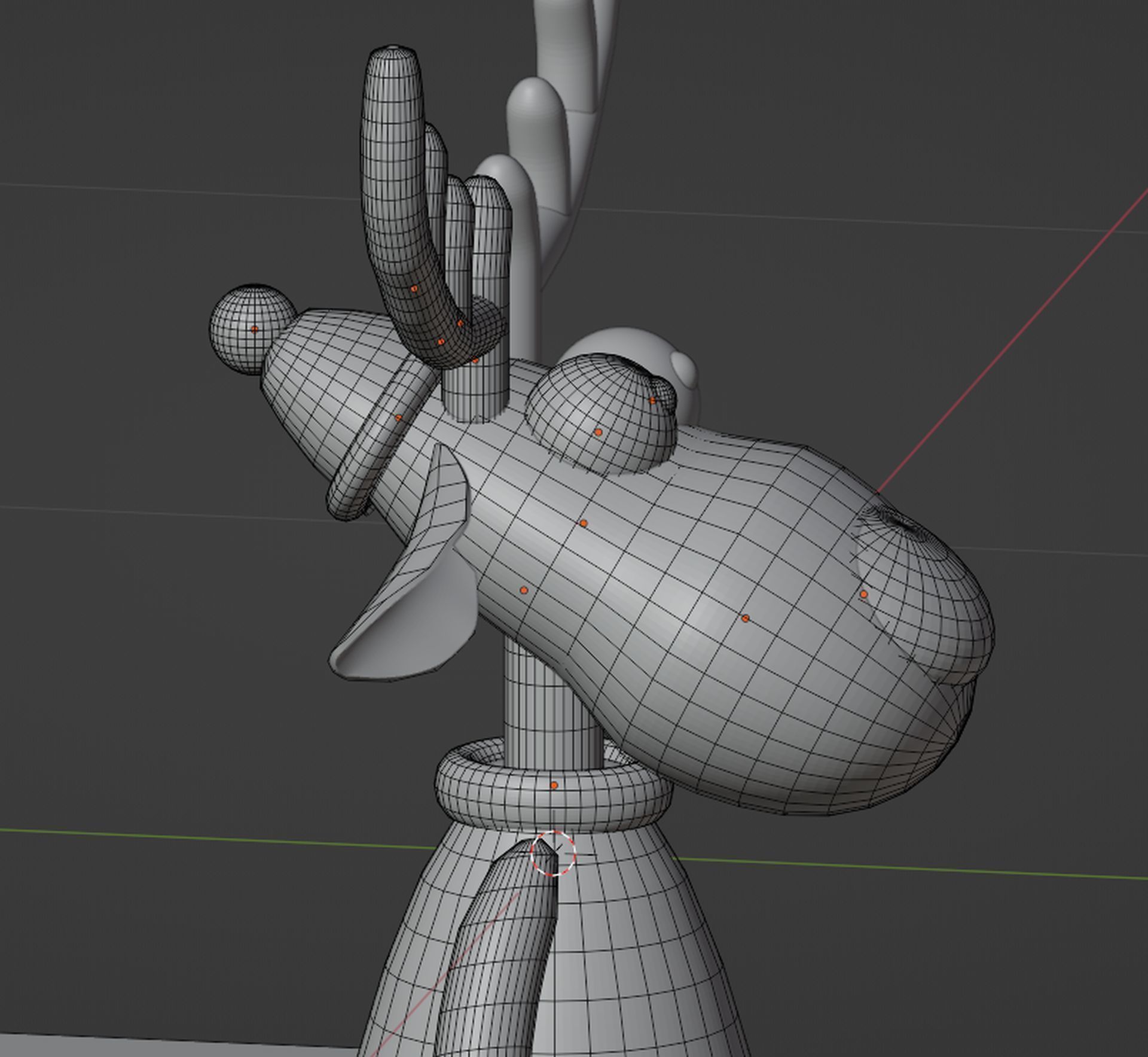 Deer Blender character mesh 3D model_8